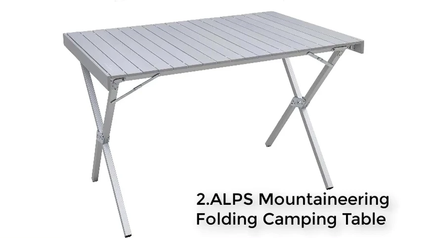 Alps Mountaineering table with people seated