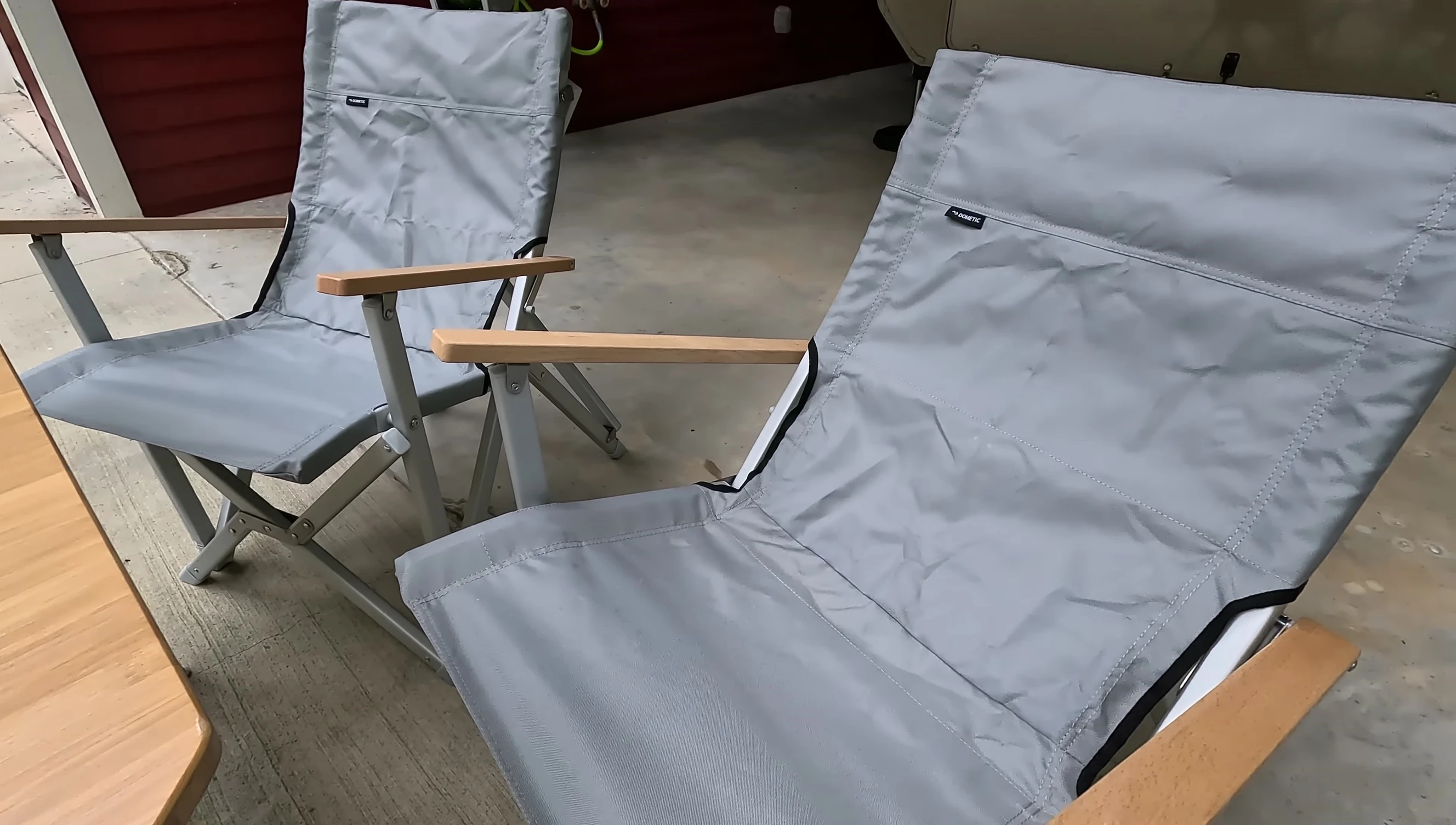 Close-up shot of the Dometic GO chair showing its design details.