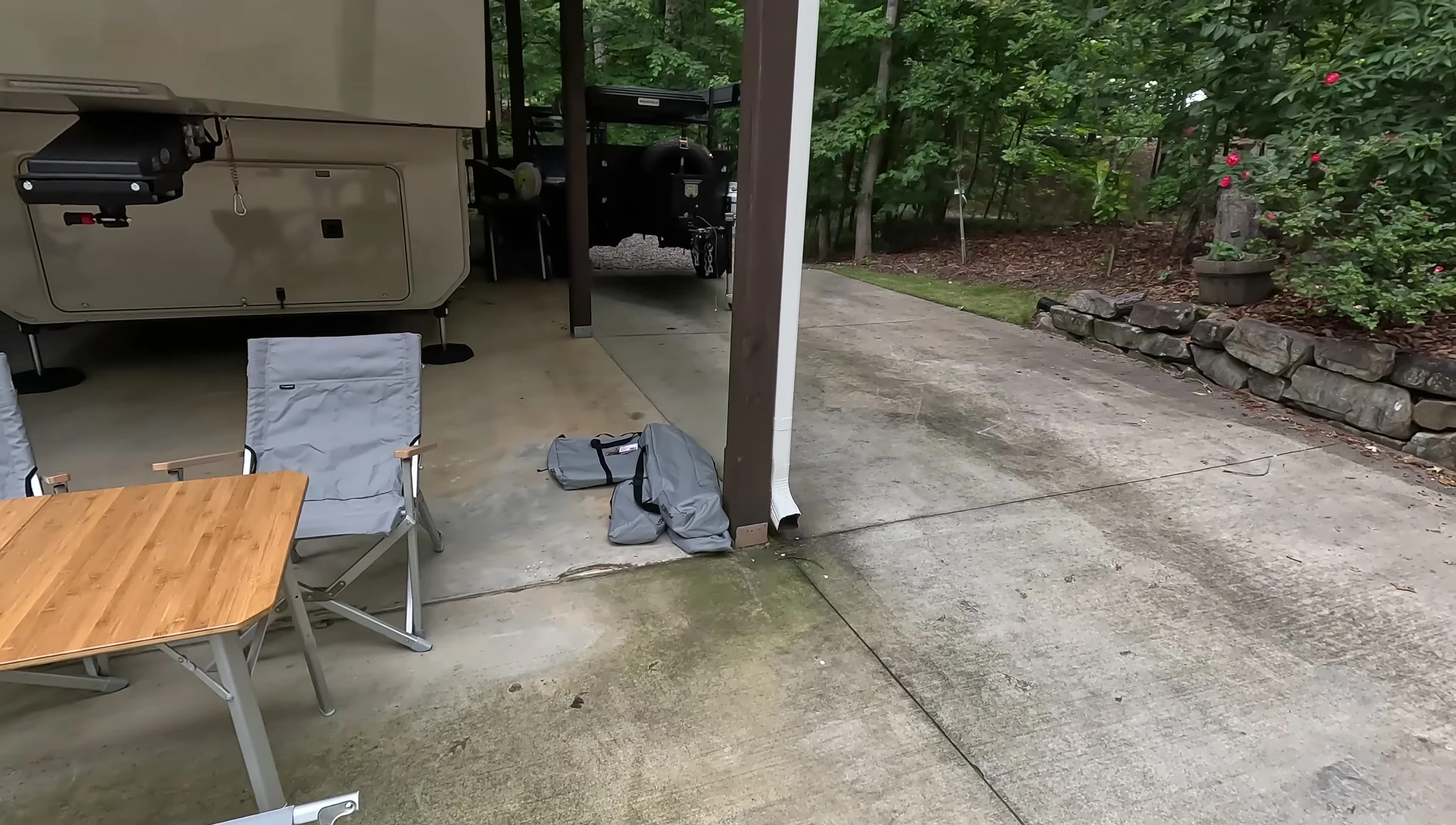 View of the Overlander trailer project.