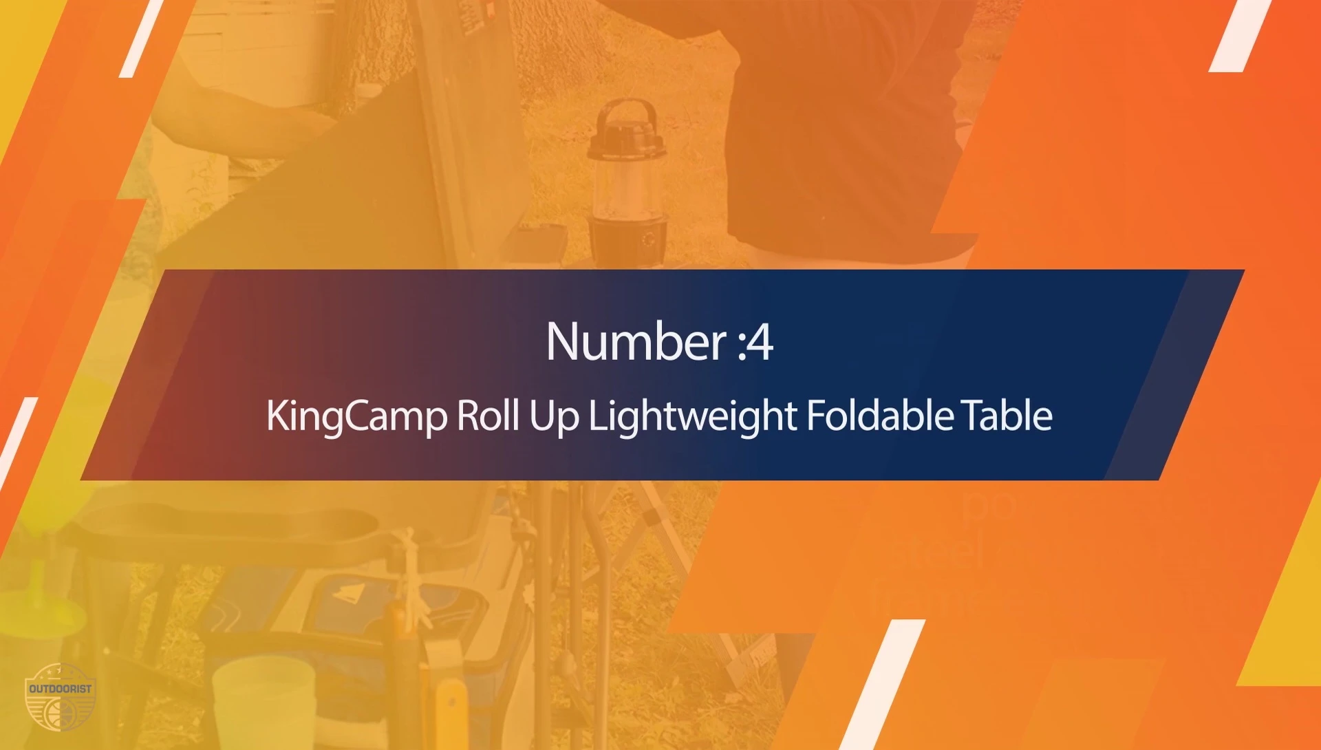 The King Camp table unfolded and ready for use
