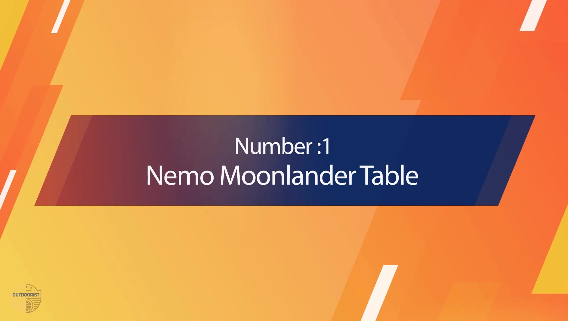 Close-up of the Mimo Moonlander table being set up