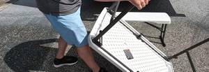 Lifetime 80373 Portable Folding Table: RV Camping Essential