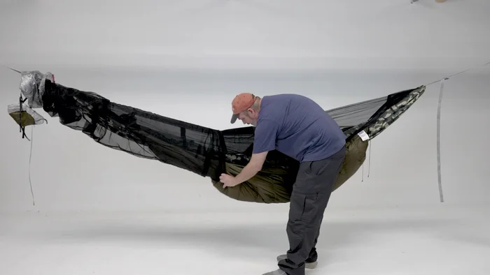 Add your top quilt (optional) to the stuff sack.