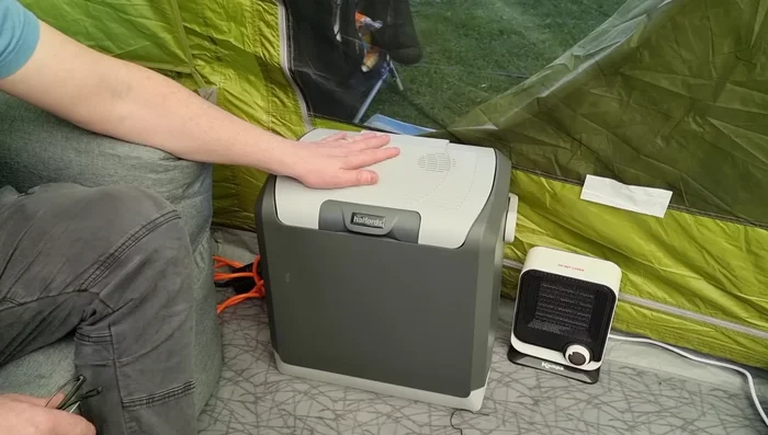 Utilize an electric hookup for convenience and power your electric fridge and other appliances.