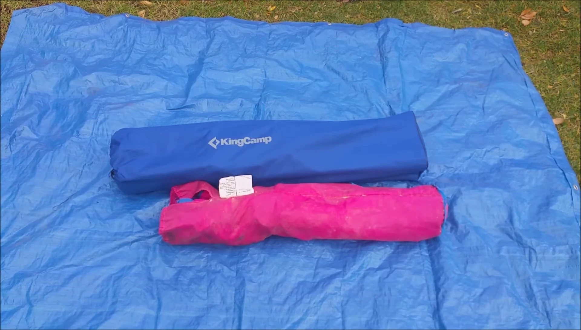 Size comparison between the KingCamp cot and a standard camping chair.