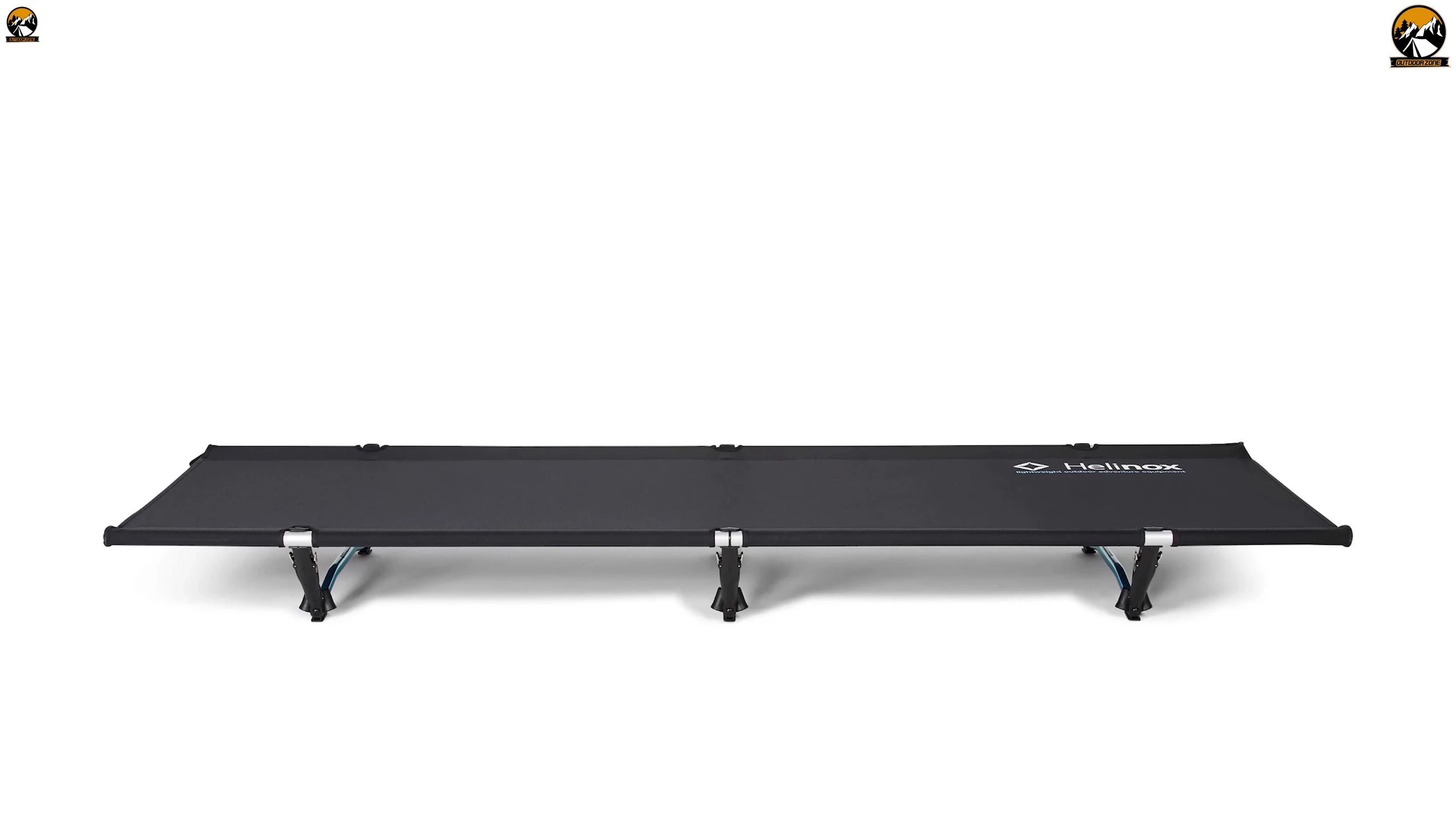 Helinox camping cot shown set up