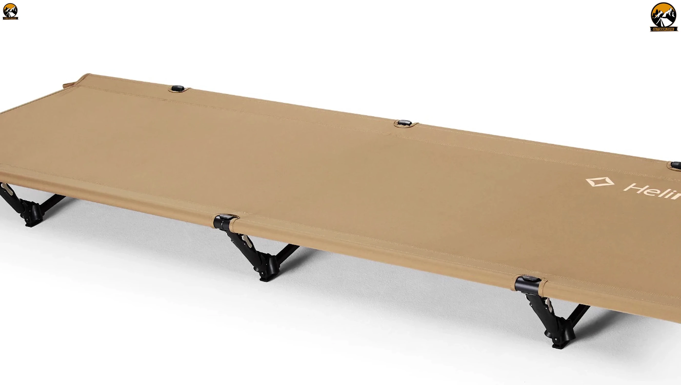 Close-up of the Helinox cot's materials and construction