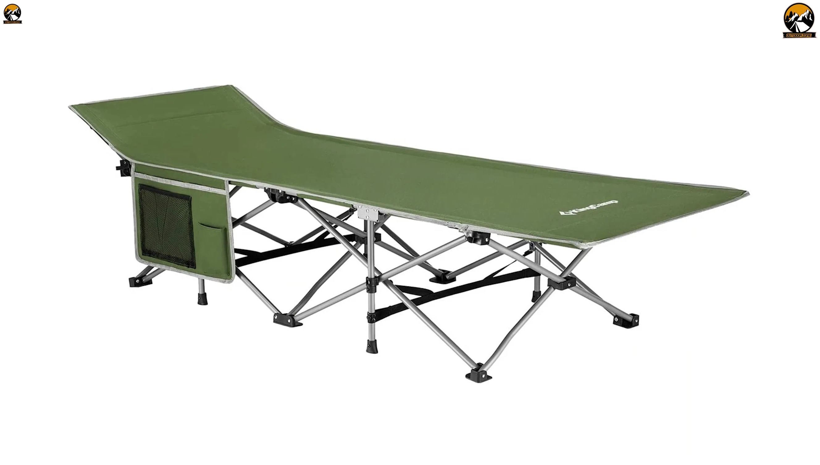 King Camp Folding Camp Cot fully set up