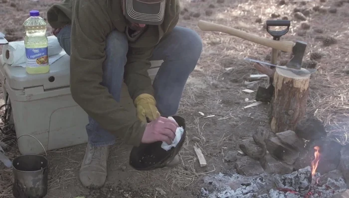 Wipe out any remaining residue with paper towels.