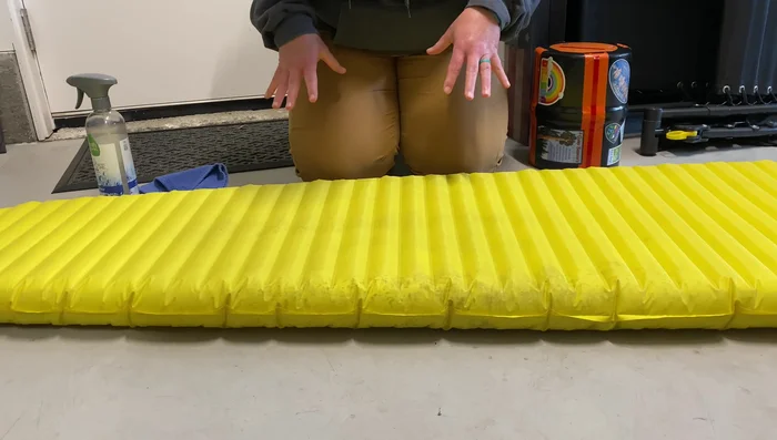 Apply the cleaner with a sponge or cloth.