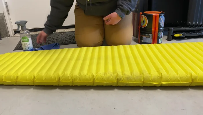 Apply the cleaner with a sponge or cloth.