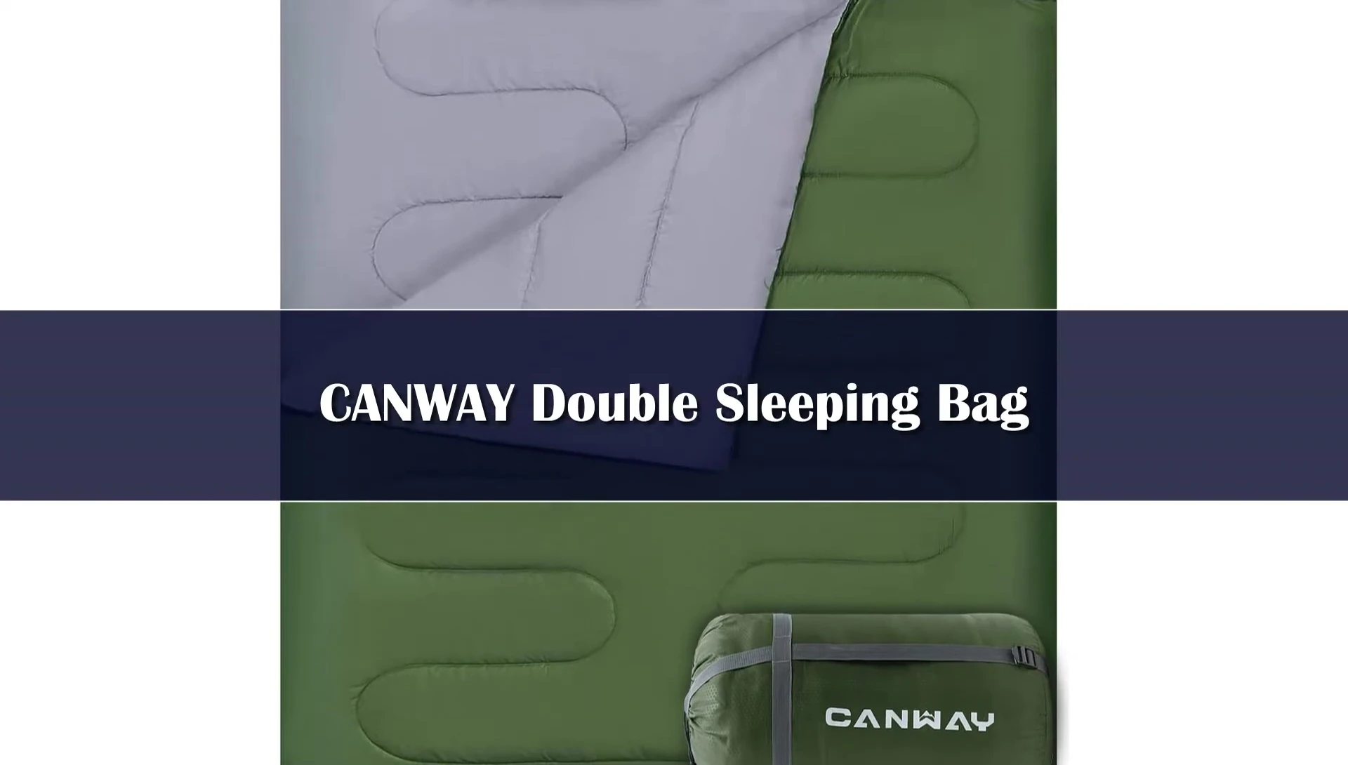 Close-up of the budget-friendly double sleeping bag