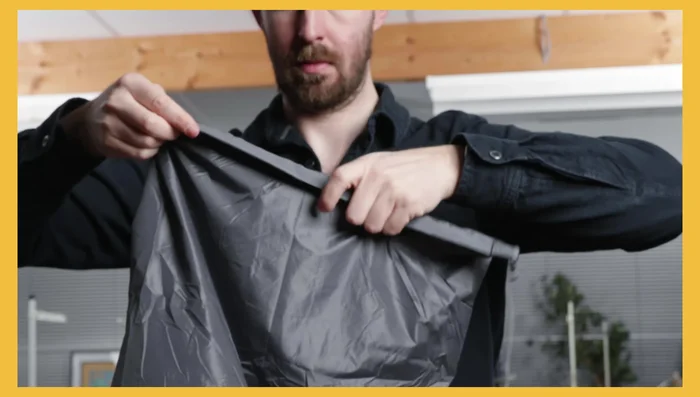 Roll the top over or pinch it, then press down firmly to force air into the mat.