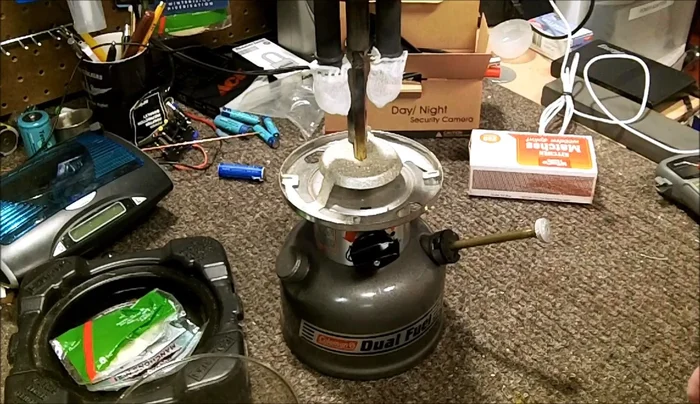 Optional: Drain the fuel from the lantern.
