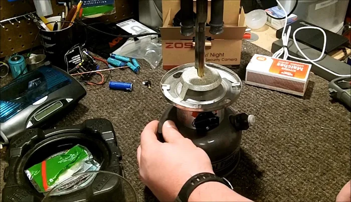 Optional: Drain the fuel from the lantern.