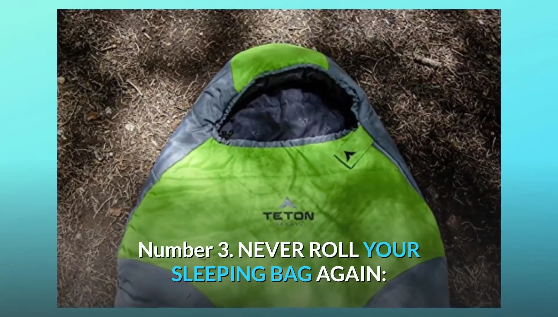 The compression sack provided with the Tracker 5 sleeping bag.
