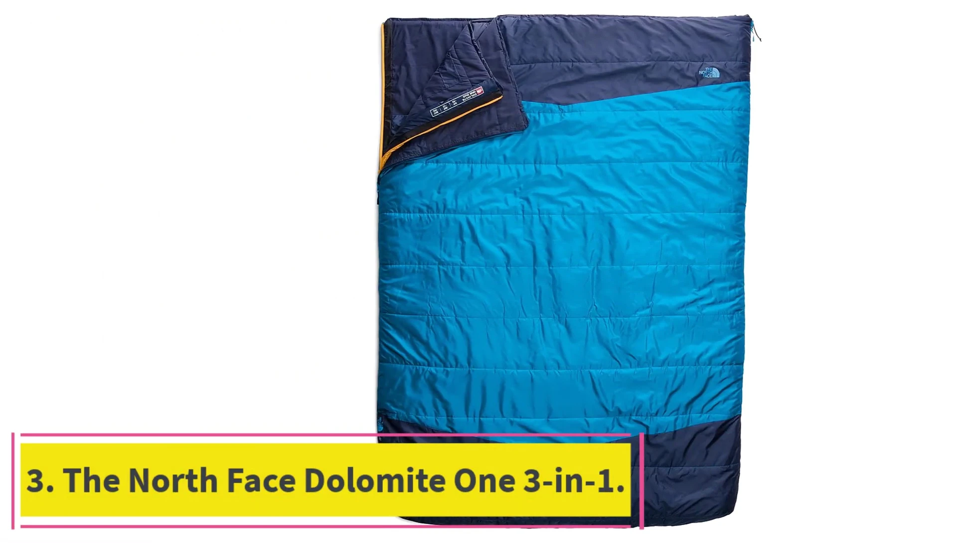 The North Face Dolomite 13 and One double sleeping bag