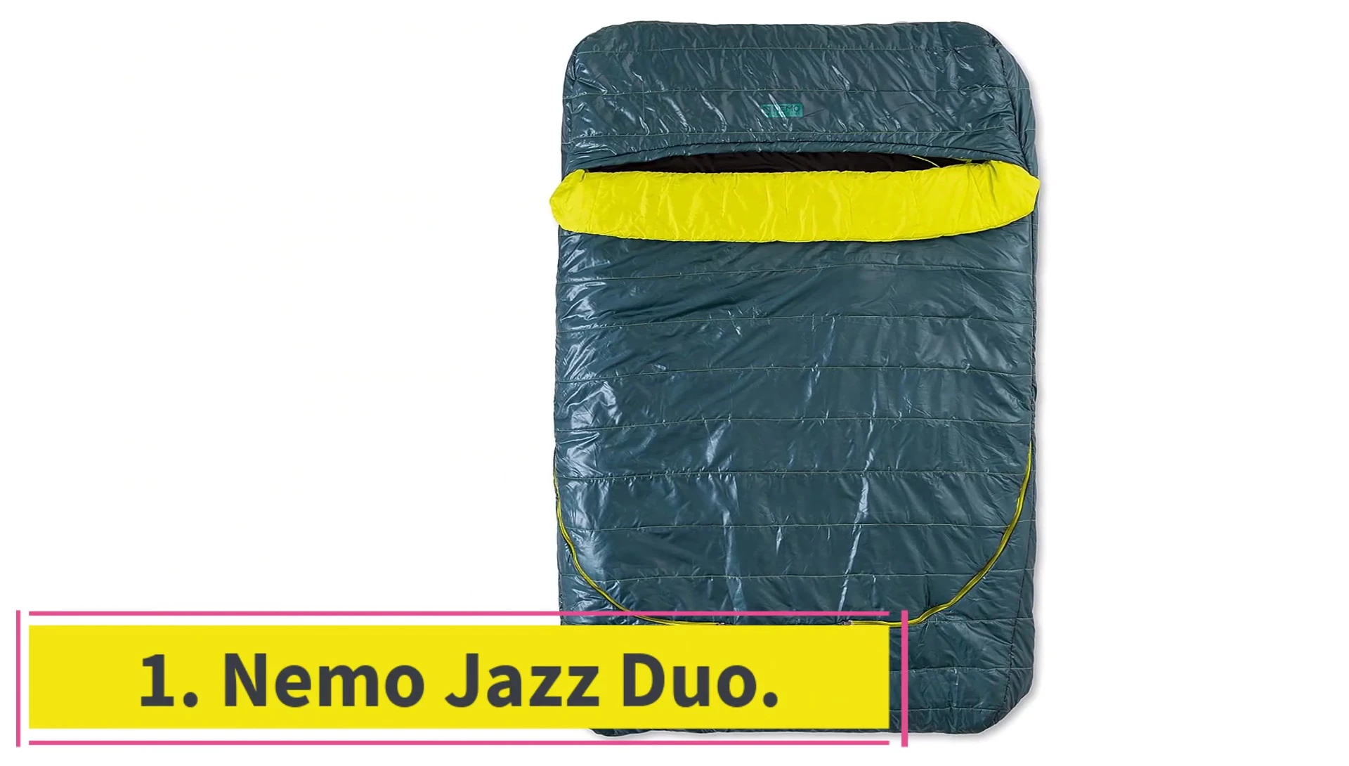 Close-up of the Nemo Jazz Duo sleeping bag