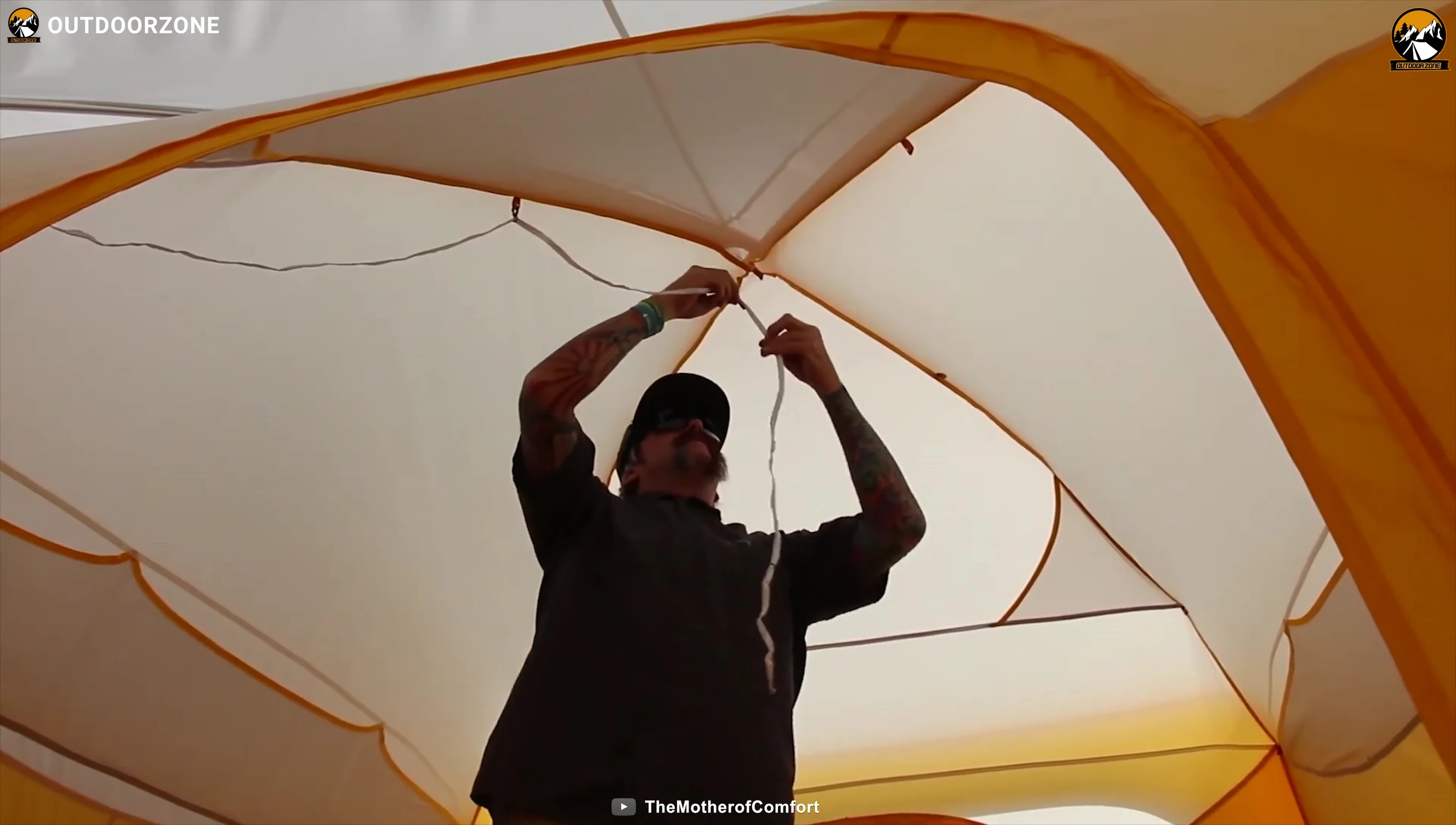 Close-up of the Big Agnes Big House 6 Deluxe tent features