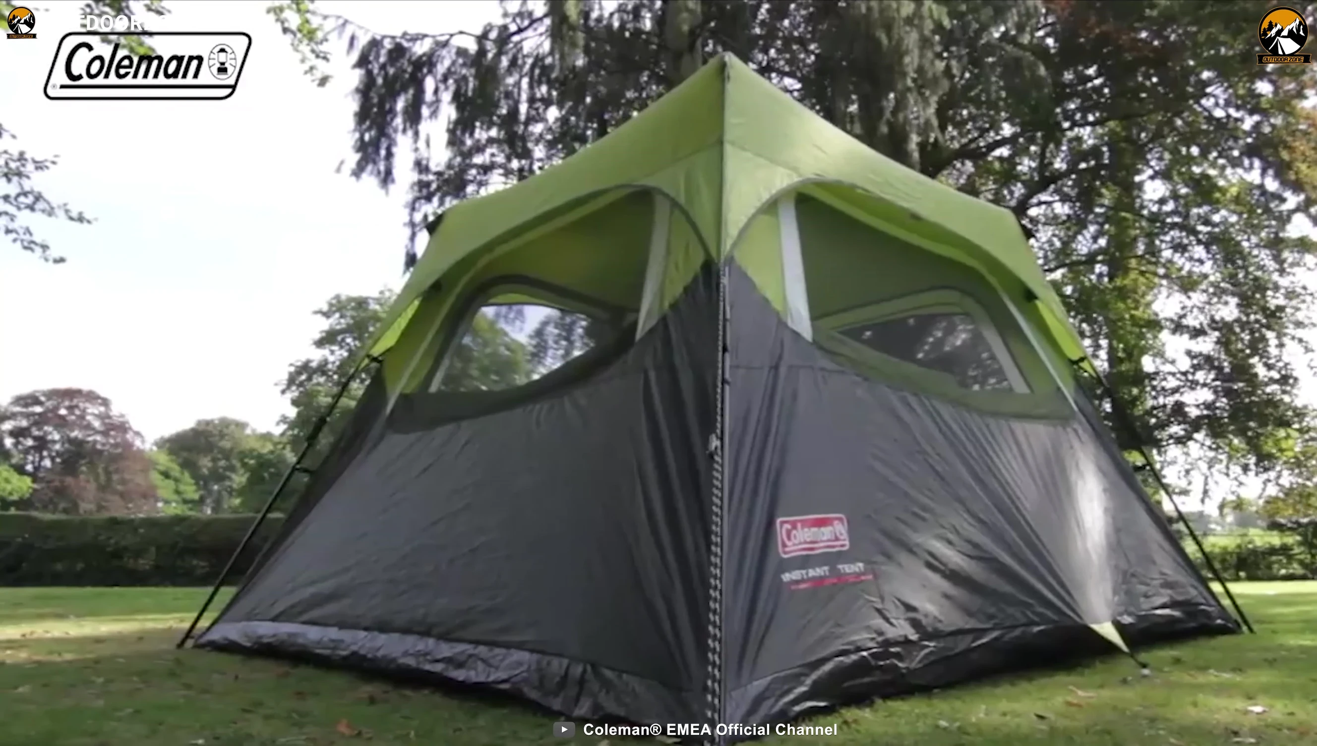 Coleman FastPitch Instant Cabin 4 tent being set up quickly