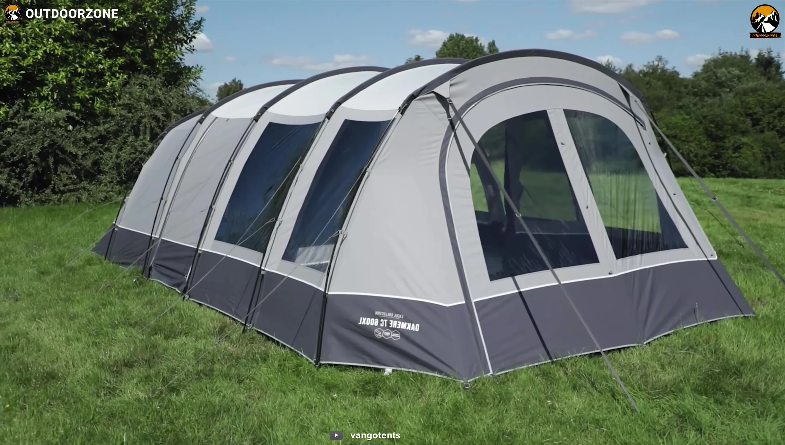 Close-up of the Vango tent's material and features
