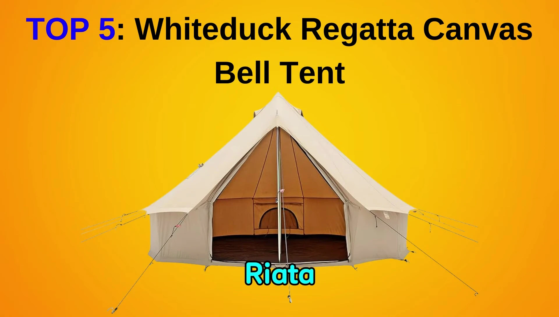White Duck Riata Canvas Bell Tent showcased