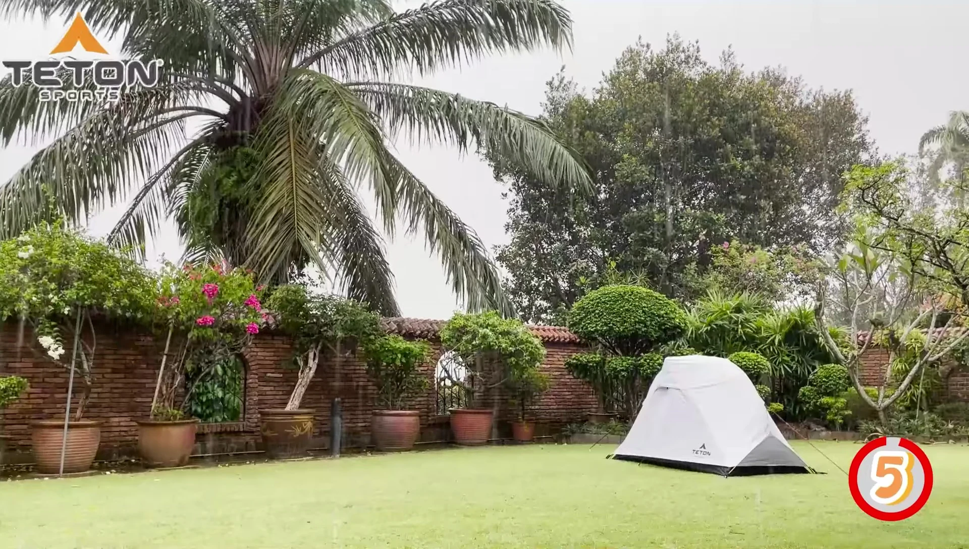 The Teton Sports Mountain Ultra tent during heavy rain test