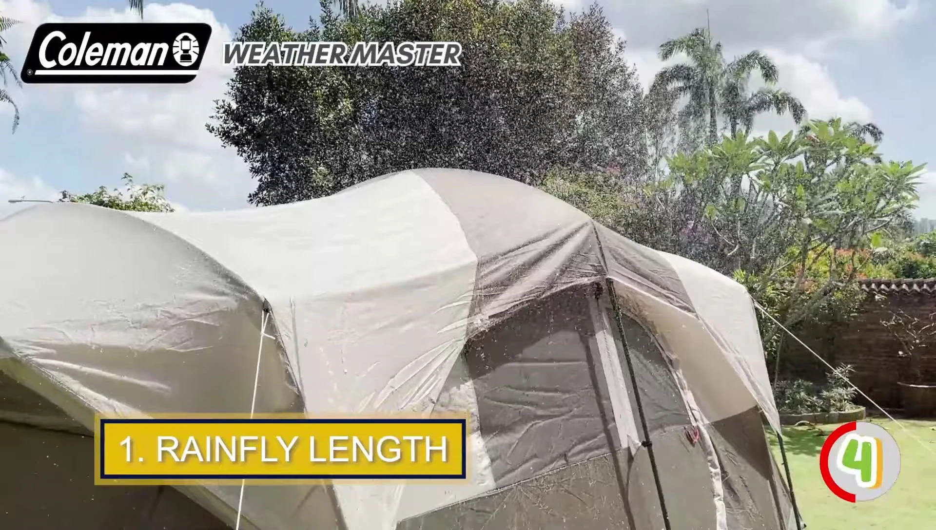 Example of a Coleman tent rainfly