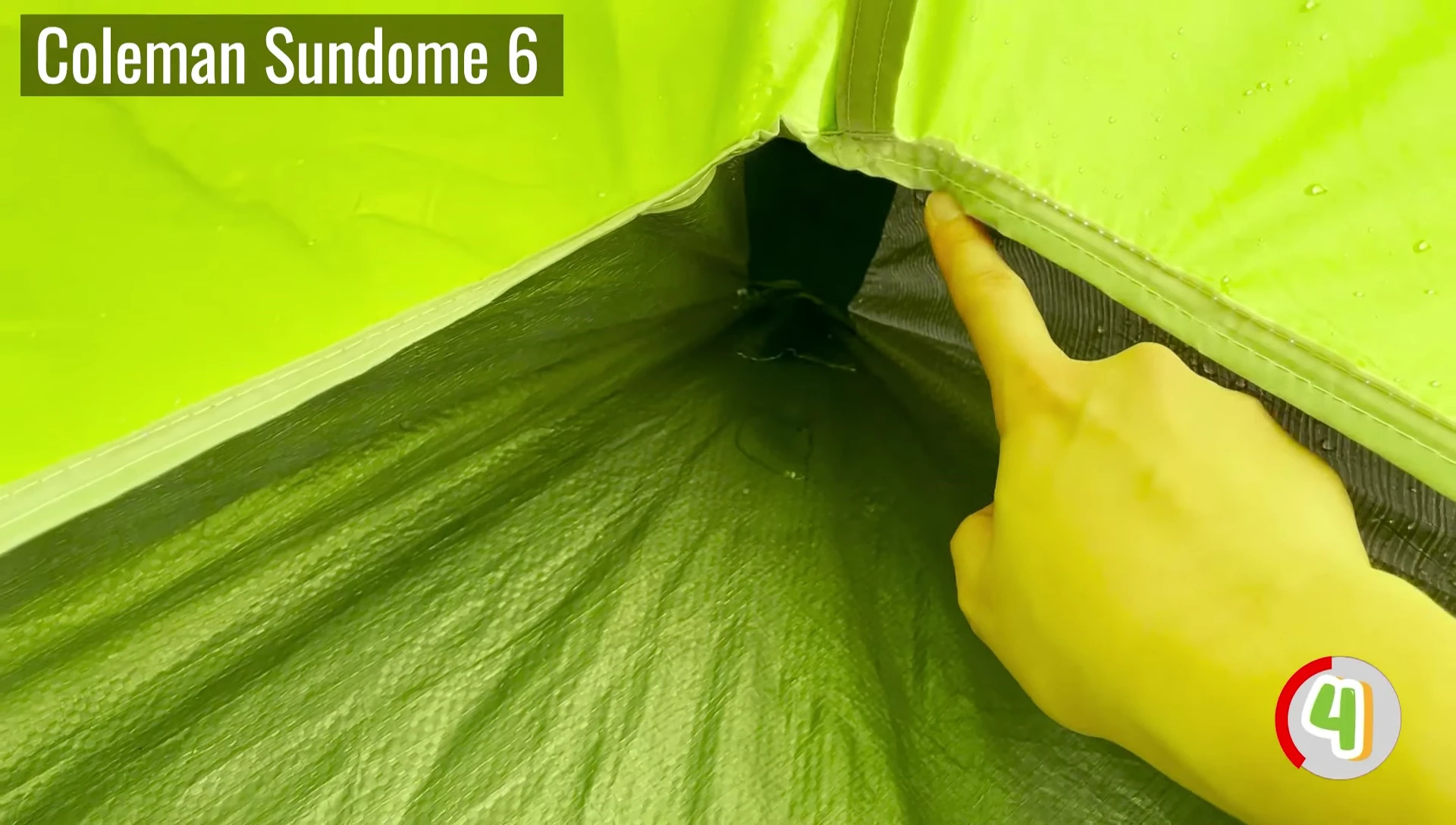 Untaped seams on a Coleman or Core tent