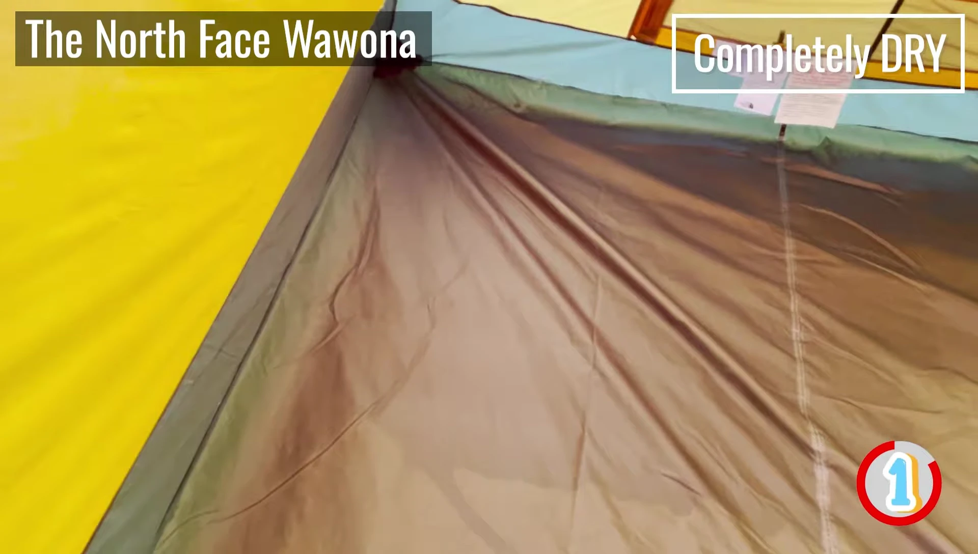Seam taping detail on North Face Wawona 6