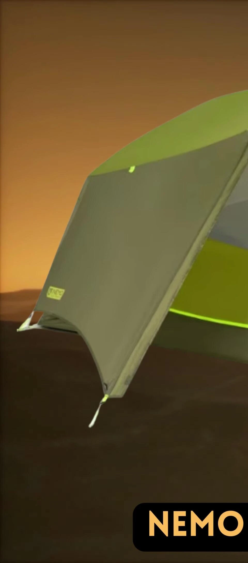 Interior view of the Nemo Aurora tent