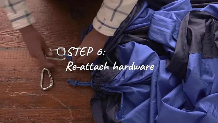 Reattach hardware.