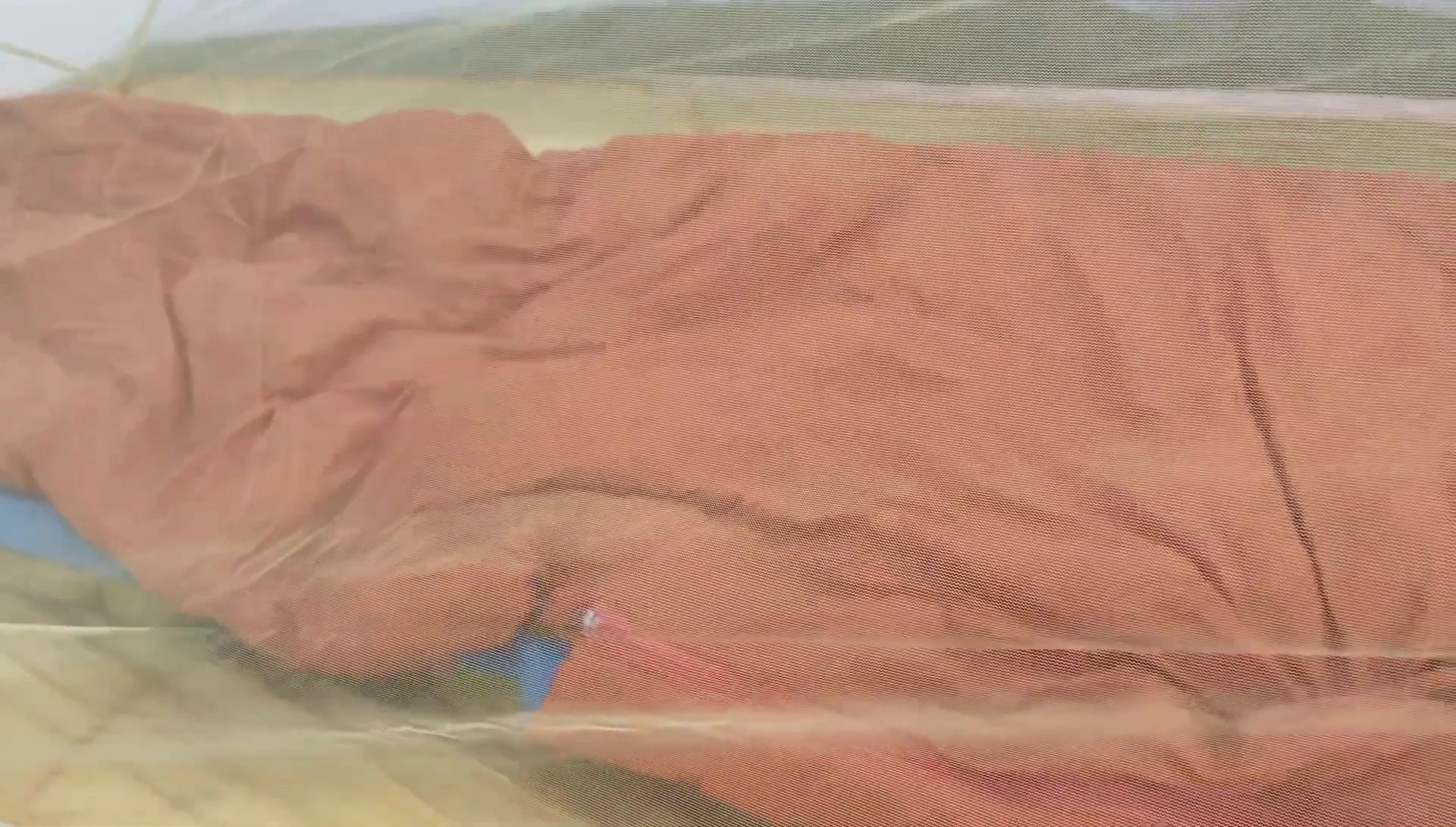 Sleeping pad inside the tent