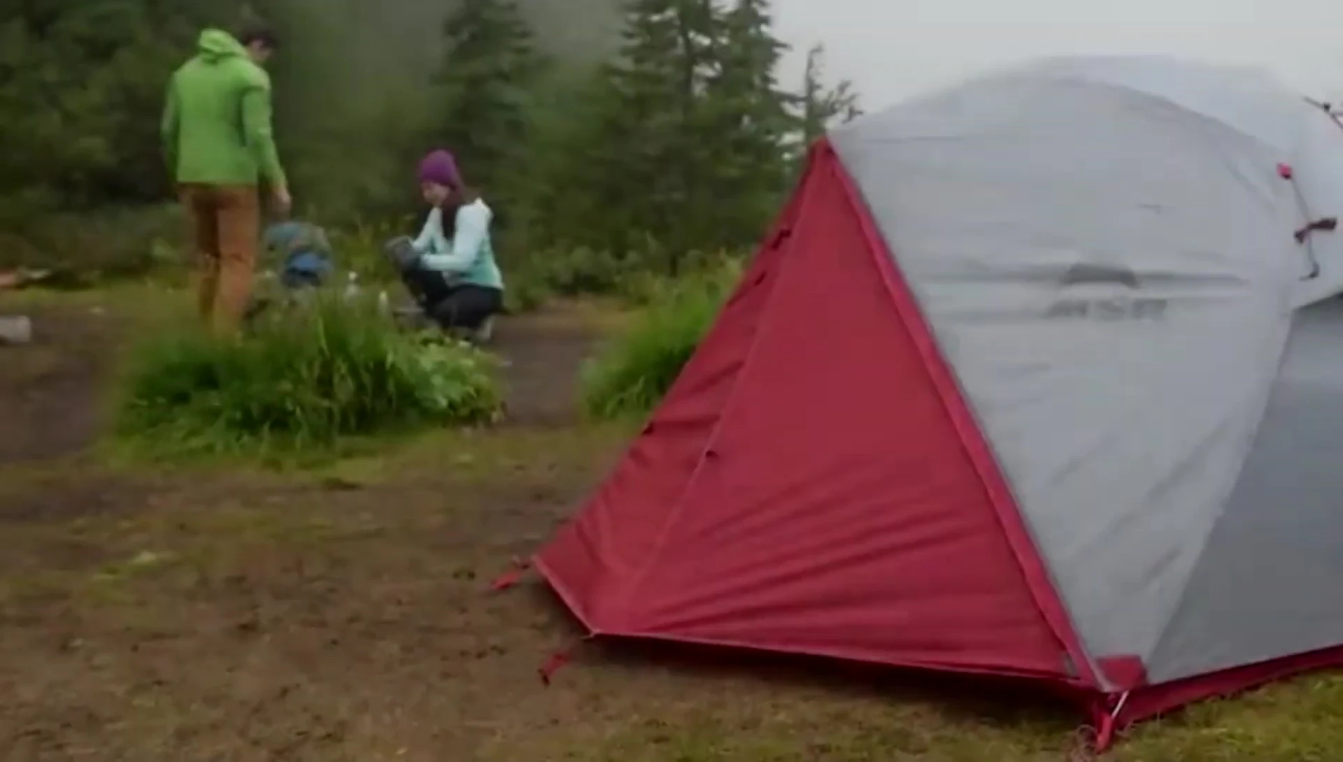 MSR Elixir 2 Tent displayed