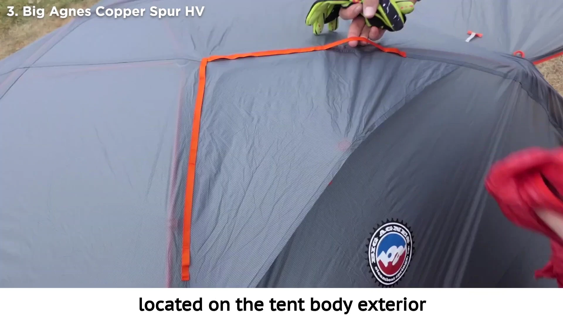 Daisy chain webbing loops for gear drying