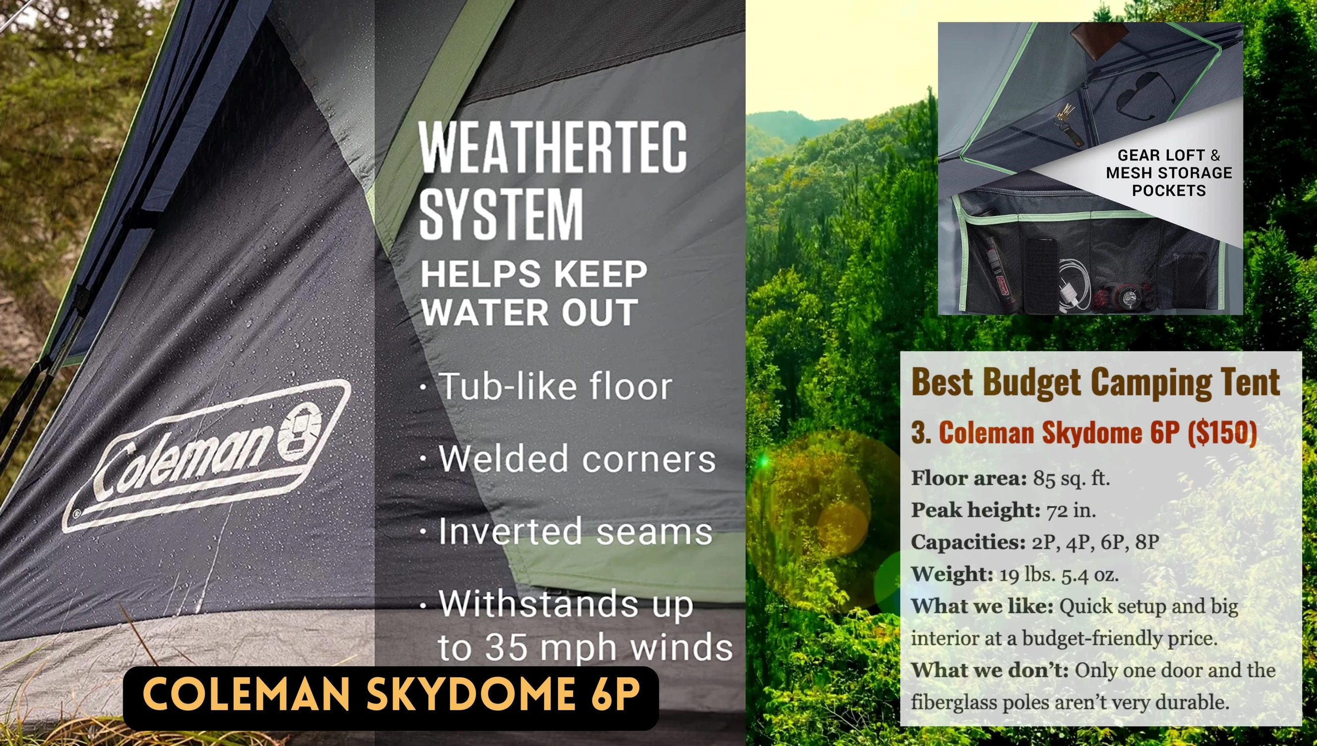 Quick setup demonstration of the Coleman Skydome 6