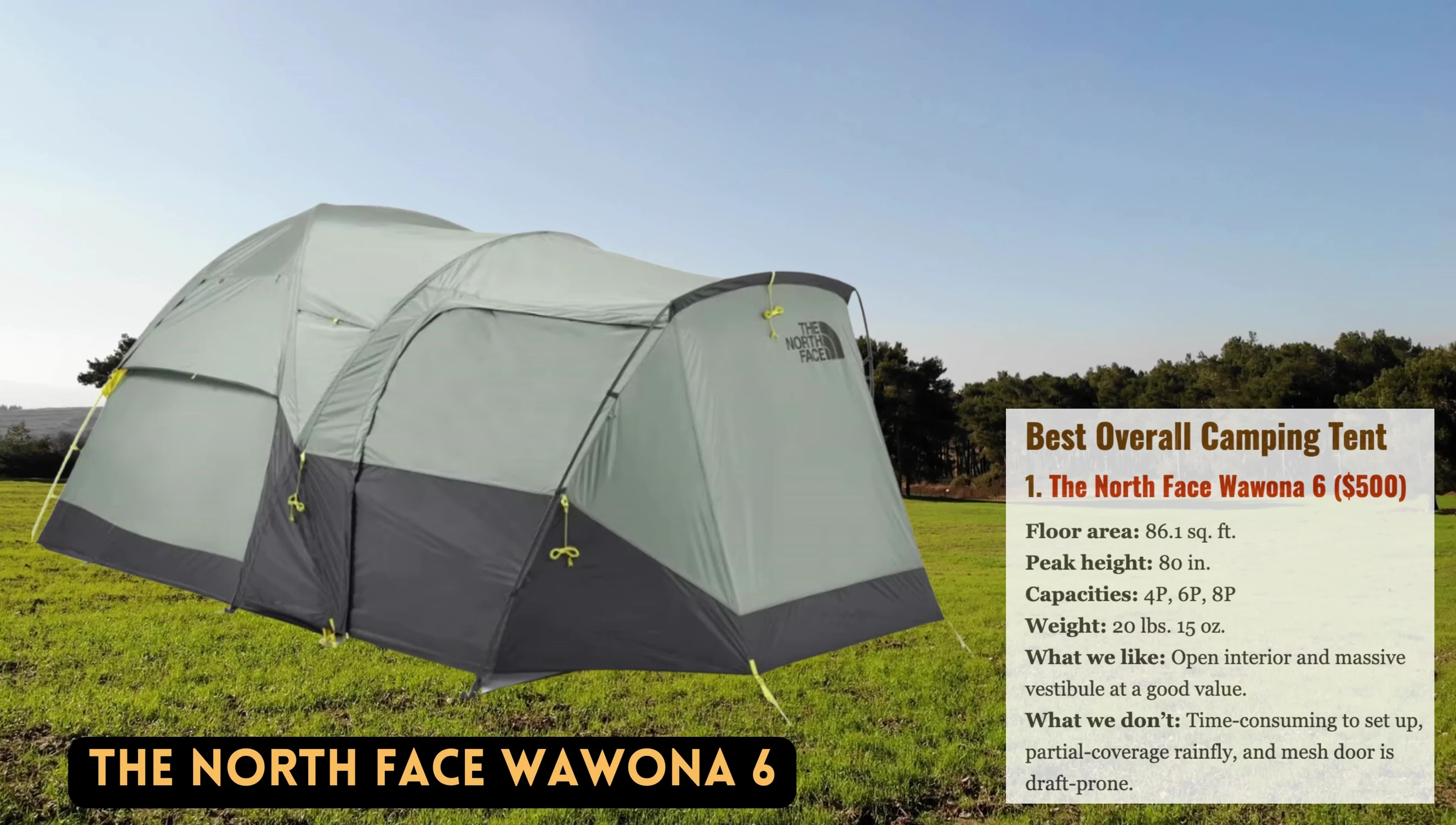 The North Face Wall Tent exterior shot