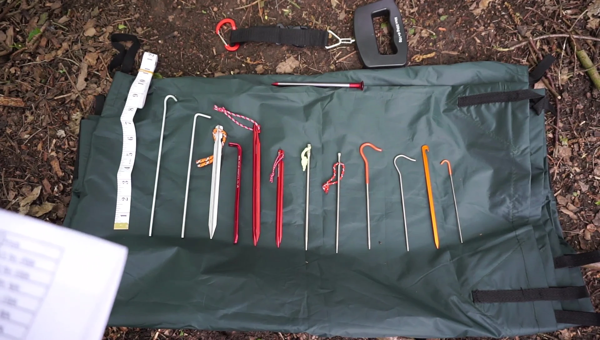 Close-up of the MSR Carbon Core Tent Stake