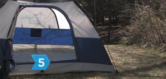 Disassemble and hang the tent on a clothesline to ensure complete drying, especially the bottom.