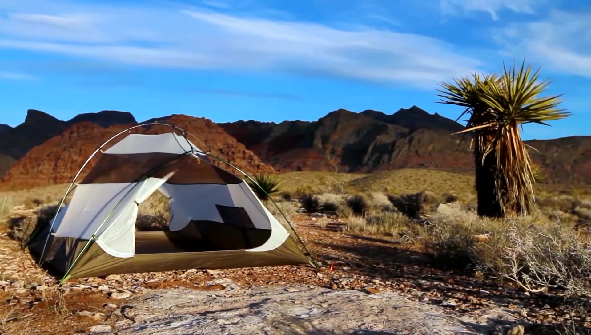 Image showcasing the importance of strong tent stakes.