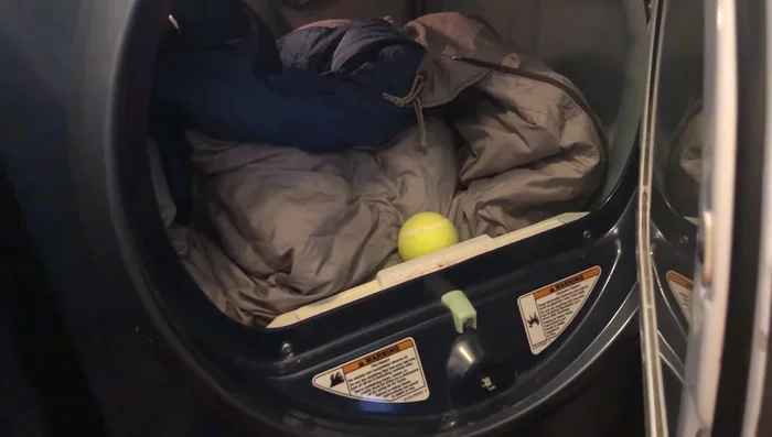 Set the dryer to air only (no heat).