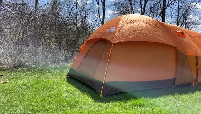 Review of the Eureka Copper Canyon LX 6-Person Tent: Traditional cabin style, vast footprint, effortless setup, convenient power port.