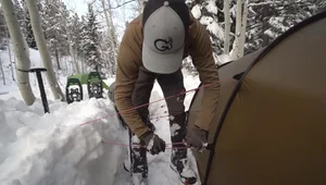 Securing Guide Lines in Snow: The Blizzard Stake Method