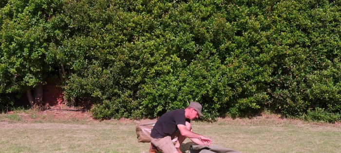 Fold the rain fly neatly and pack it.