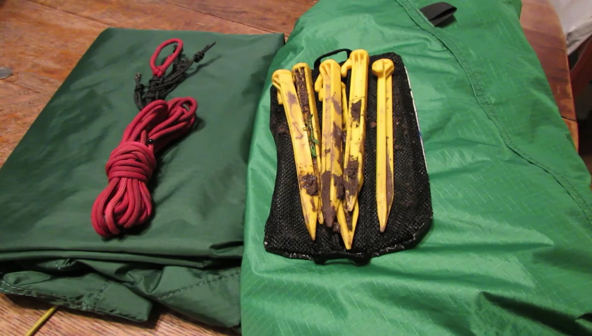 Image showing a question regarding the need for a tarp when a tent is already available
