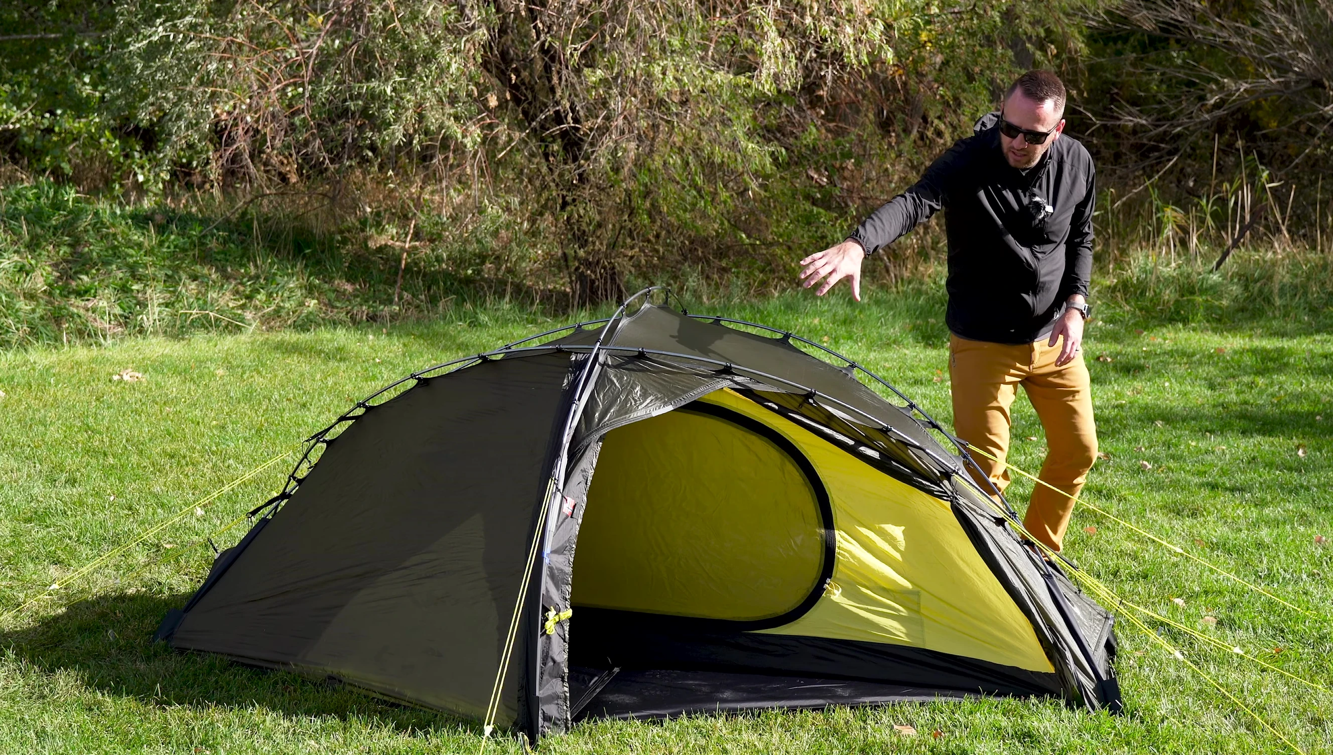 A comparison shot of the inner tents from both types.