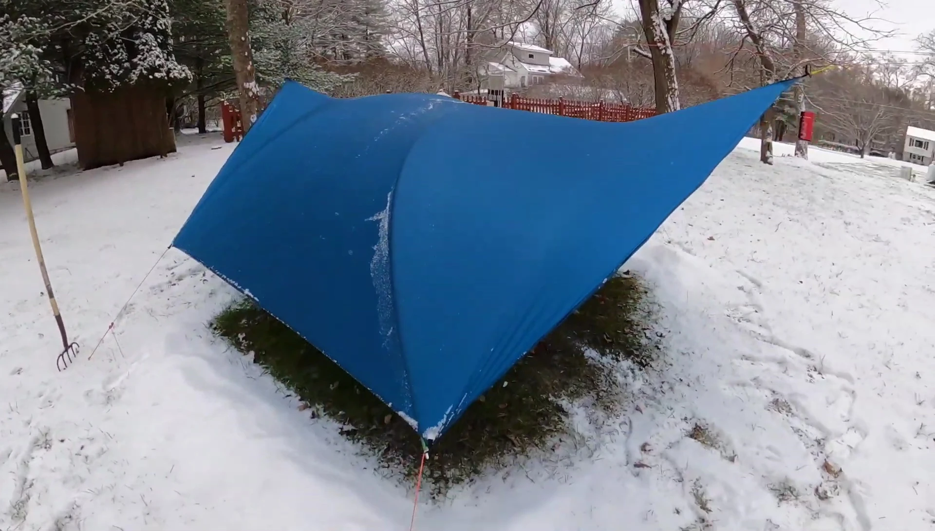 The tarp after 36 days