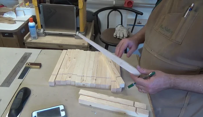 Use a bandsaw to cut the taper using a compound cutting method (cut one side's profile, tape back together, rotate, then cut the other side).