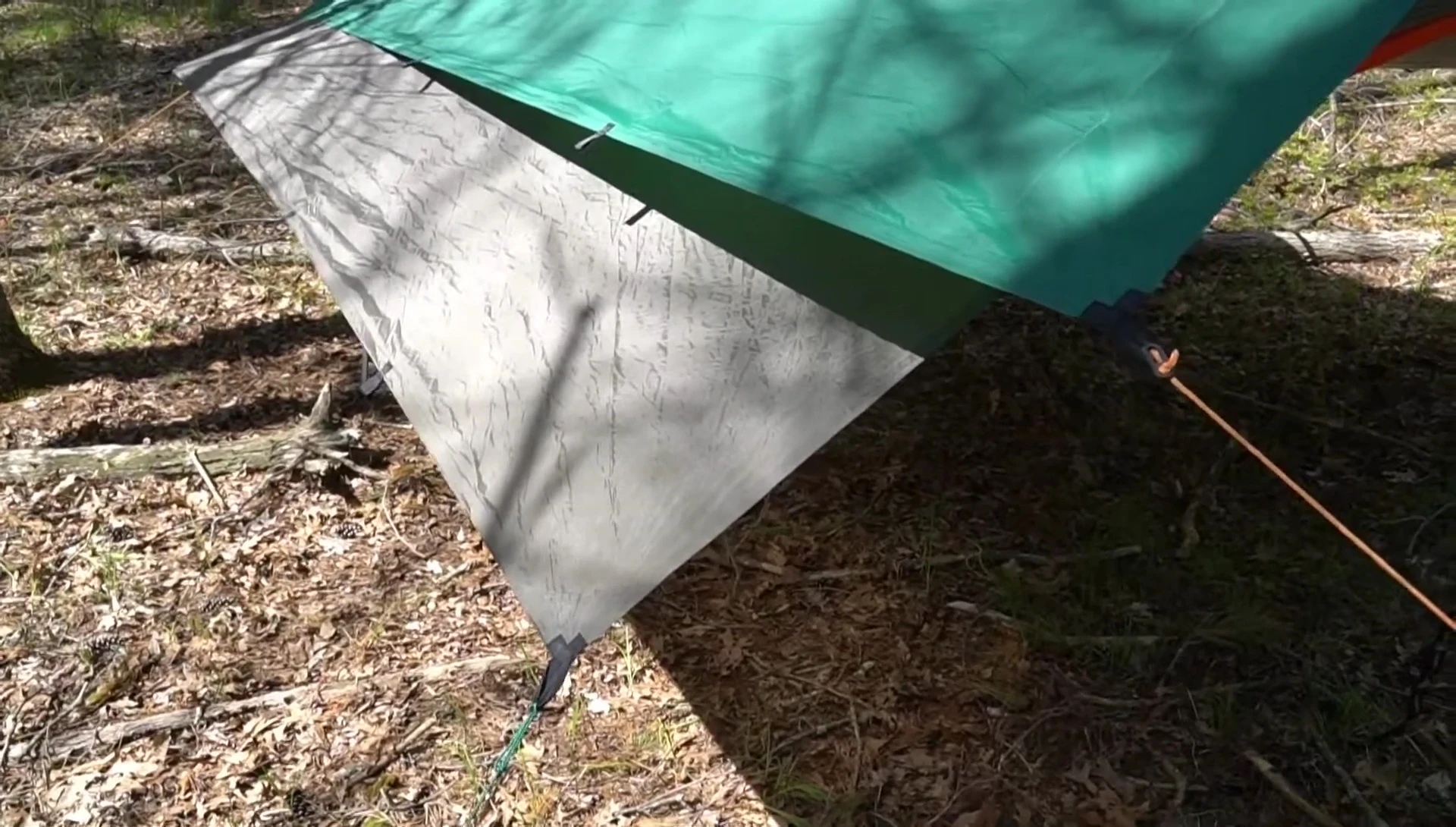 Dimensions of the Safari tarp shown