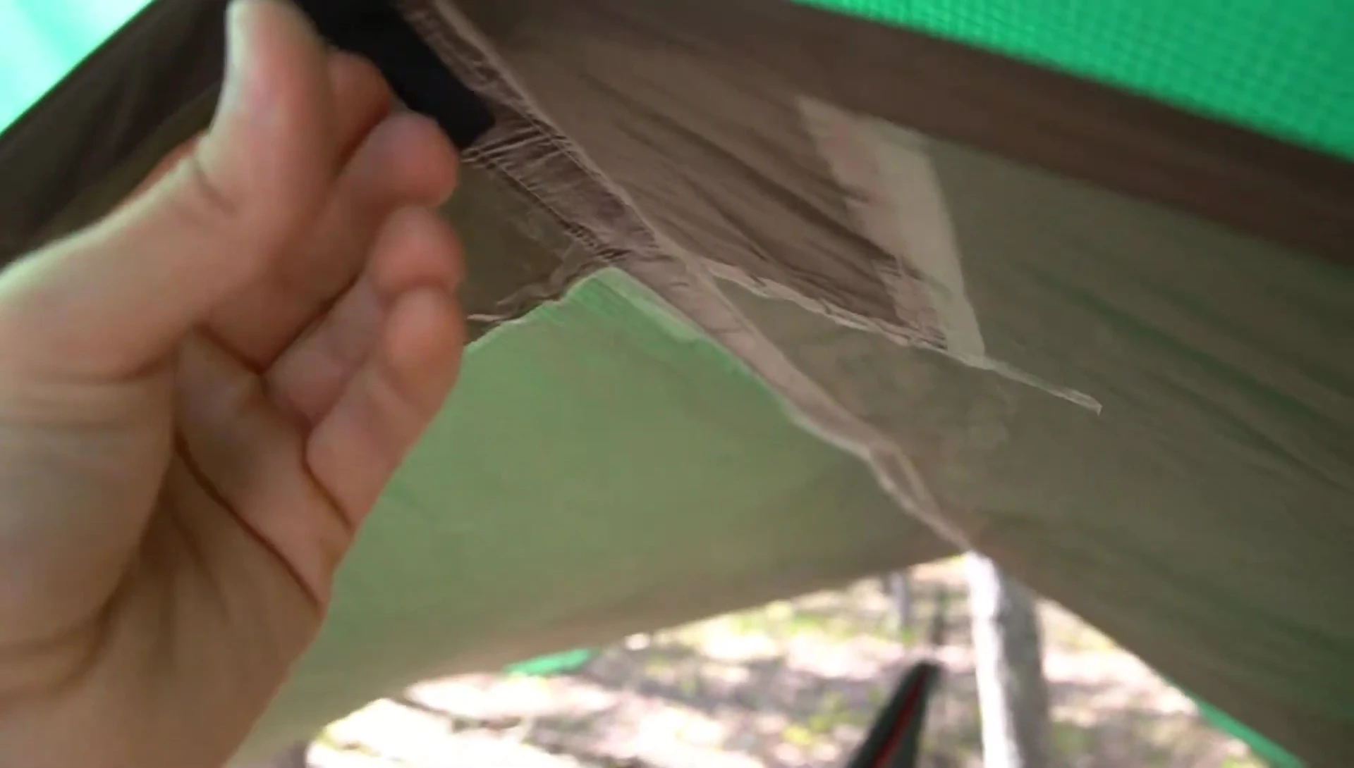 Safari tarp's lantern loop